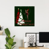 Weihnachts-Fee 3 - Frohe Weihnachtsdrucke Poster (Heimbüro)