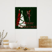Weihnachts-Fee 3 - Frohe Weihnachtsdrucke Poster (Küche)