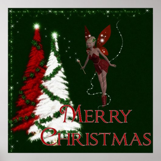 Weihnachts-Fee 3 - Frohe Weihnachtsdrucke Poster (Vorne)