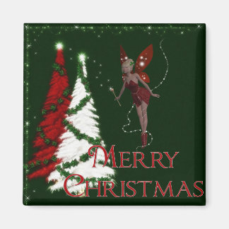 Weihnachts-Fee 3 - Frohe Weihnachtszeitschrift Magnet