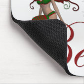 Weihnachts-Fee glaubt Design 1 Fantasy Mousepad (Ecke)