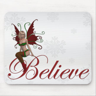 Weihnachts-Fee glaubt Design 1 Fantasy Mousepad