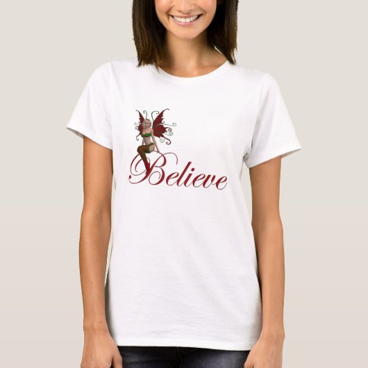 Weihnachts-Fee glaubt Design 1 Fantasy-T - Shirt (Vorderseite)