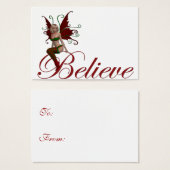Weihnachts-Fee glaubt Design 1 Weihnachtsgeschenk- (Vorne & Hinten)