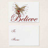 Weihnachts-Fee glaubt Design 2 - Geschenkartikel (Vorne & Hinten)
