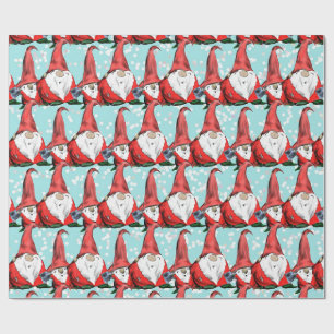 Weihnachts-Feengnome Fröhlich Geschenkpapier