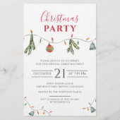 Weihnachts-Feier Business Event Einladung Briefpapier (Vorderseite)