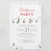 Weihnachts-Feier Corporate Event Einladung Briefpapier (Vorderseite)