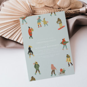 Weihnachts-Feier für die Moderne Einladung