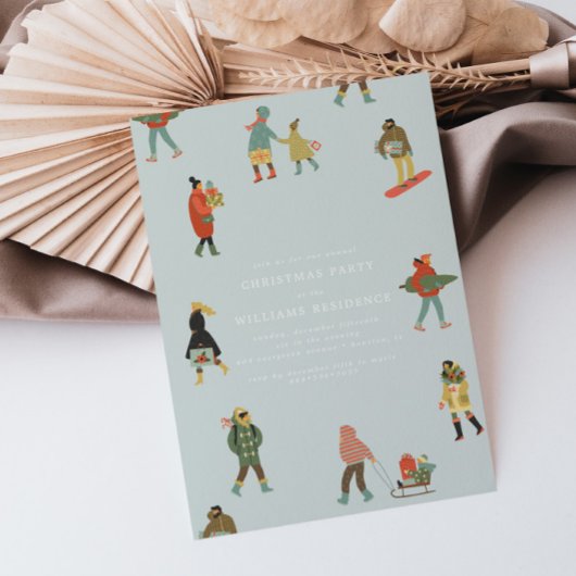 Weihnachts-Feier für die Moderne Einladung