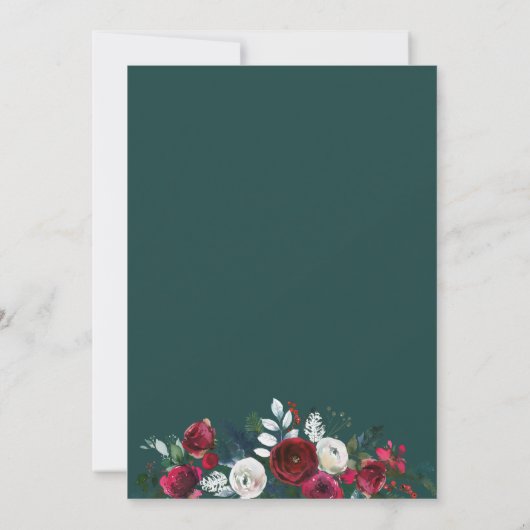 Weihnachts-Feier im Blumenzelt Einladung (Rückseite)