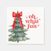 Weihnachts-Feier Oh, was Spaß Serviette (Vorderseite)