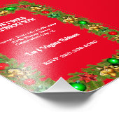 Weihnachts-Feier zusammen Fotodruck (Ecke)