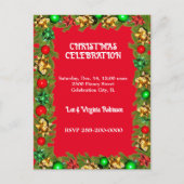 Weihnachts-Feier zusammen Postkarte (Vorderseite)