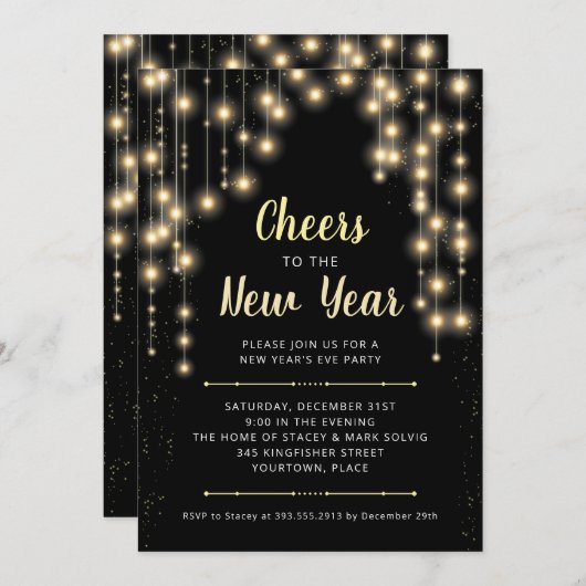 Weihnachts-Feierabend Einladung (Vorne/Hinten)