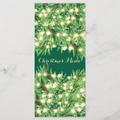 Weihnachts-Feierabend oder Veranstaltung Menükarte (Rückseite)