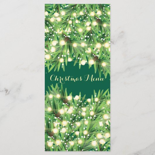 Weihnachts-Feierabend oder Veranstaltung Menükarte (Rückseite)