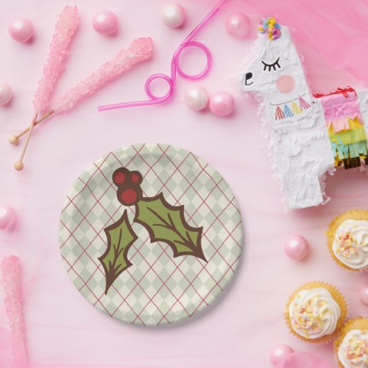 Weihnachts-Feierabendessen Teller (Party)