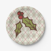 Weihnachts-Feierabendessen Teller (Vorderseite)