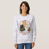 Weihnachts-Feierabendpullover für Katzenliebhaber Sweatshirt (Vorne ganz)