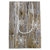 Weihnachts-Feierliche Cowboy Stiefel und Hat-Schne Mittlere Geschenktüte (Rückseite)