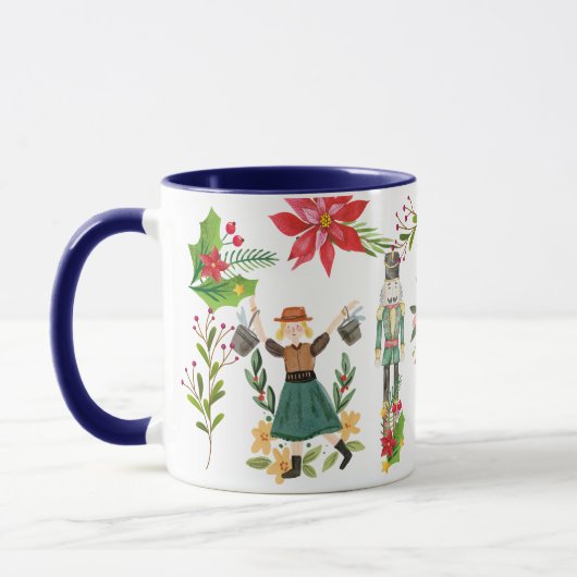 Weihnachts-Feiertag Das Nutcracker Ballet Blue Tasse (Links)
