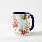 Weihnachts-Feiertag Das Nutcracker Ballet Blue Tasse (VorderseiteRechts)
