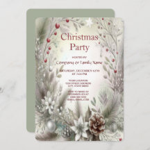 Weihnachts-Feiertag Einladung