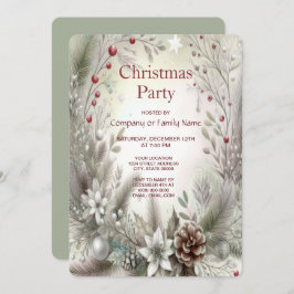 Weihnachts-Feiertag Einladung