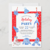 Weihnachts-Feiertag Es ist kalt draußen Einladung (Vorderseite)