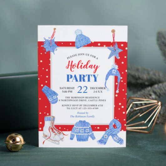 Weihnachts-Feiertag Es ist kalt draußen Einladung