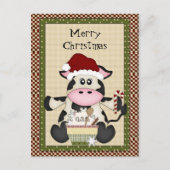 Weihnachts-Feiertag Feiertagspostkarte (Vorderseite)