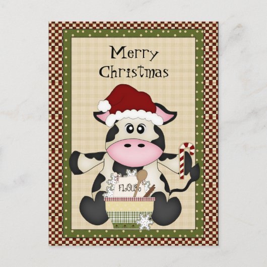 Weihnachts-Feiertag Feiertagspostkarte (Vorderseite)