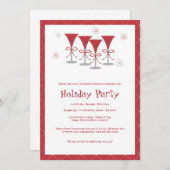 Weihnachts-Feiertage-Cocktail-Party Einladung (Vorne/Hinten)