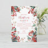 Weihnachts-Feiertage Einladung (Stehend Vorderseite)