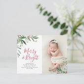 Weihnachts-Feiertage Postkarte (Stehend Vorderseite)