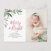 Weihnachts-Feiertage Postkarte (Vorderseite)