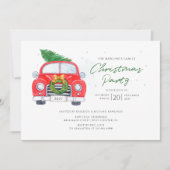 Weihnachts-Feiertage-Script-Party Einladung (Vorderseite)