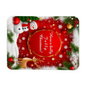 Weihnachts-Feiertage-Szene Magnet (Horizontal)
