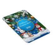 Weihnachts-Feiertage-Szene Magnet (Rechte Seite)