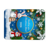 Weihnachts-Feiertage-Szene Magnet (Horizontal)