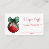 Weihnachts-Feiertage-Windeln-Raffelschein Begleitkarte (Vorderseite)