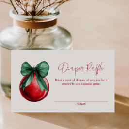 Weihnachts-Feiertage-Windeln-Raffelschein Begleitkarte