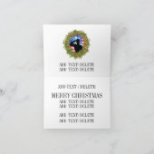 Weihnachts-/Feiertags-amerikanische hölzerne Feiertagskarte (Innenseite)