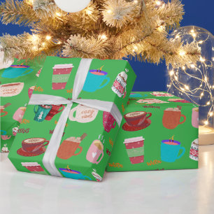 Weihnachts-Feiertags-Tassen Geschenkpapier