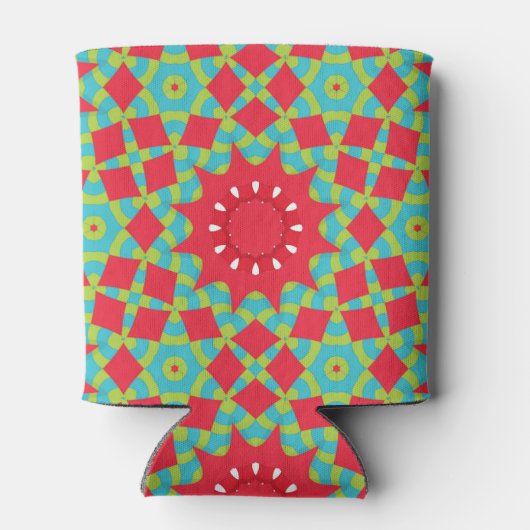 Weihnachts-Feiertags-Zauber-Muster  Dosenkühler (Rückseite)