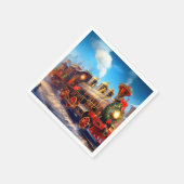 Weihnachts-/Feiertagsfahrten Express Papier Napkin Serviette (Ecke)