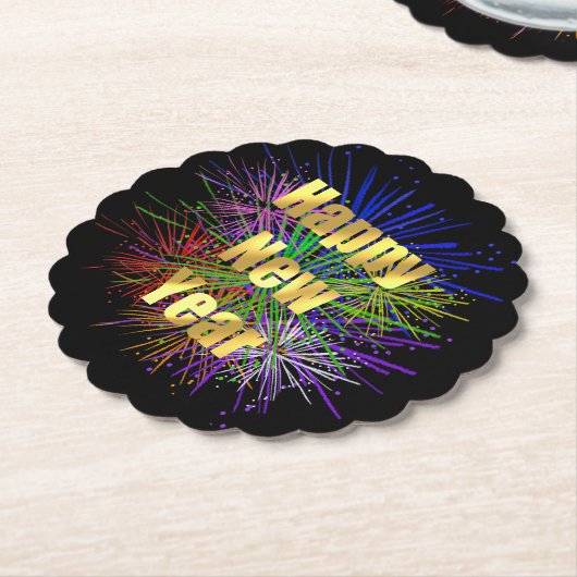 Weihnachts-Feiertagsfeuerwerke Untersetzer (angewinkelt)