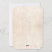 Weihnachts-/Feiertagskarte aus gestrichenem Holz Feiertagskarte (Rückseite)