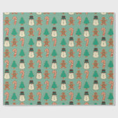 Weihnachts-/Feiertagskeks Geschenkpapier (Flach)